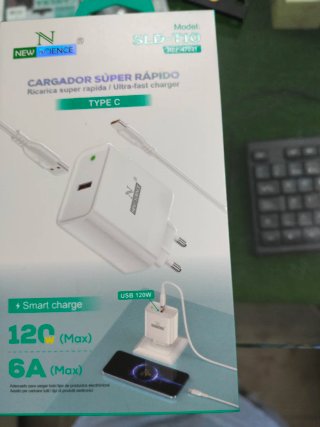 Cargador Rápido New Science SLD-T10 Tipo C