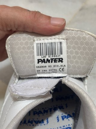 Zapatos de seguridad Panter blancos talla 37