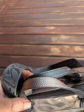 Bolso Anekke negro y marrón dorado, gris