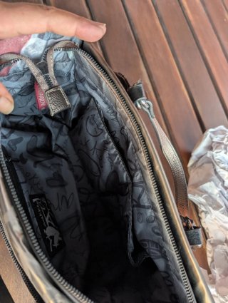 Bolso Anekke negro y marrón dorado, gris