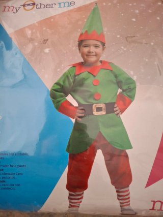 Disfraz Elfo niña talla 3/4