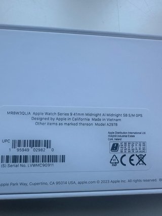 Apple Watch Series 9 GPS y WIFI 41mm - 88% Batería