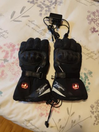 Guantes de moto calefactados talla " L "