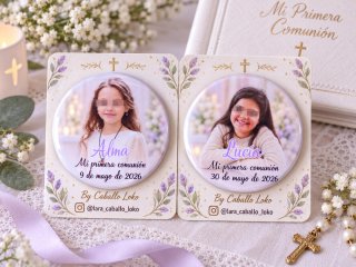 Chapitas Comunión Personalizadas