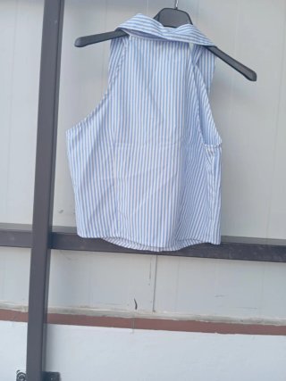 Camisa sin mangas SHEIN rayas