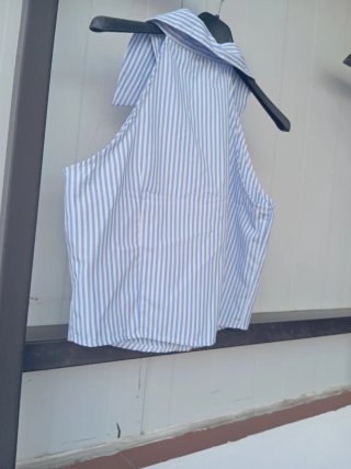 Camisa sin mangas SHEIN rayas