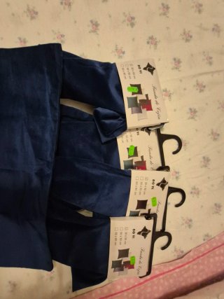 4 Fundas Cojín Azul Terciopelo BO VI