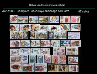 Sellos Lote 3 de 5 años completos de España Usados