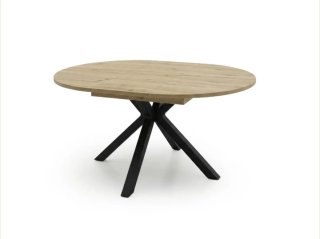 Mesa redonda extensible madera y metal