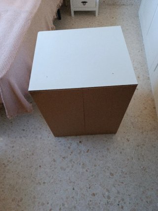 Cajonera infantil blanca y rosa
