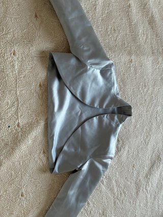 Torera nueva plateada talla S