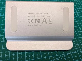 Hub Aukey 4 Puertos USB 3.0 Plata