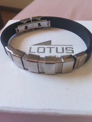 Pulsera Lotus Silver Negra y Plateada