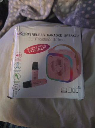 Altavoz Karaoke Vibes con Micrófono Wireless