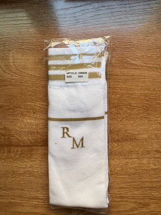 Medias Real Madrid adidas 2011/12 Blancas Doradas