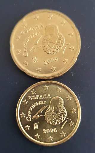 Lote de Monedas 10 y 20 céntimos España 2026