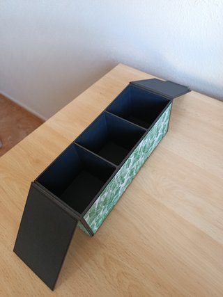 Caja de té hecha a mano