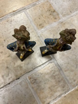 Pareja Figuras Vintage Soldados/Cortesanos