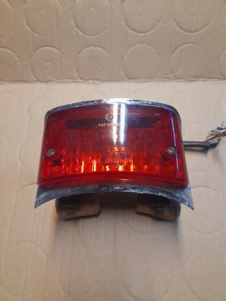 Luz matrícula moto cromada