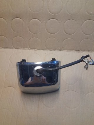 Luz matrícula moto cromada