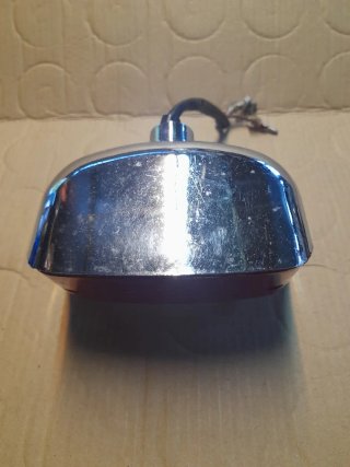 Luz matrícula moto cromada