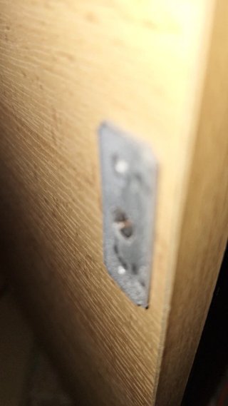 Mueble abatible de madera. Tipo botellero, salón.