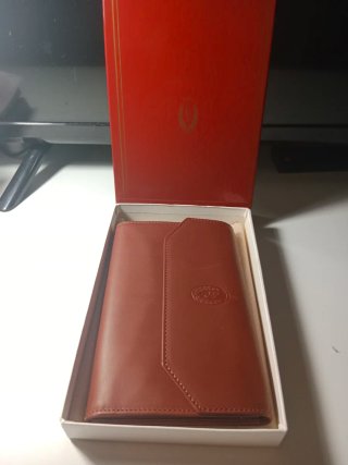 Cartera de piel Enrico Coveri Marrón Vintage