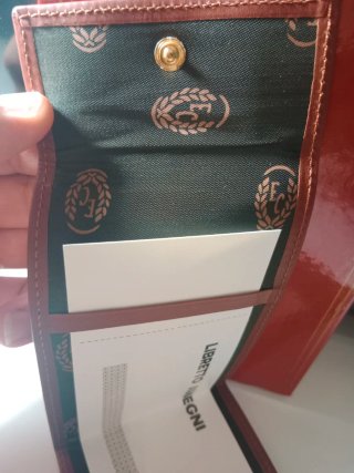 Cartera de piel Enrico Coveri Marrón Vintage