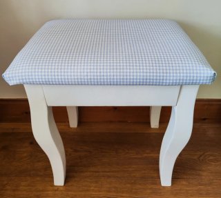Banqueta de tocador tapizada