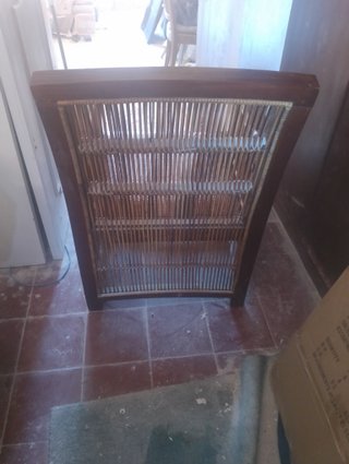 Sillón bambú y madera
