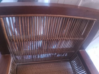 Sillón bambú y madera
