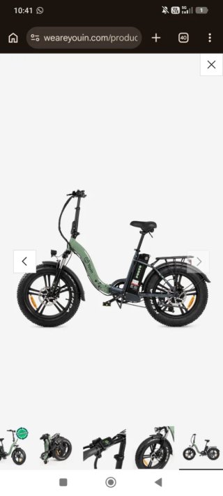 Bicicleta Eléctrica Verde ( con garantía)