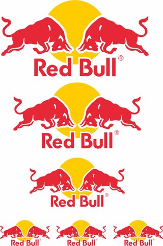 PAQUETE DE 12 Pegatinas Red Bull