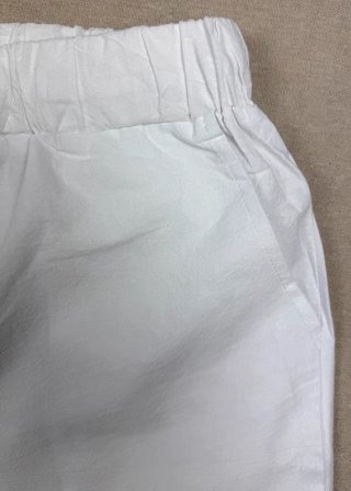 Shorts de Lino Blanco
