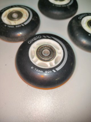 Ruedas Patines Oxelo 72mm 82A (4 uds)