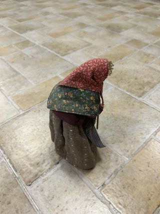 Figura Vintage Anciana Leñadora