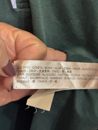 Polo Massimo Dutti Verde Oscuro Algodón Fino
