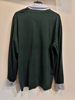 Polo Massimo Dutti Verde Oscuro Algodón Fino
