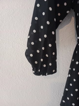 Vestido Guess Negro Lunares Talla xs