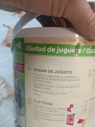 Bloques de madera para construir