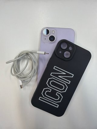 iPhone 14 128GB Morado Caja y Cable