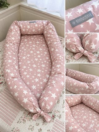 Nido reductor bebé Mimuselina rosa estrellas