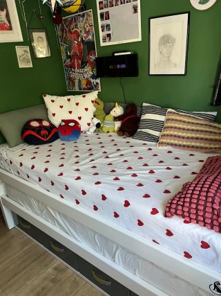Cama nido juvenil con cajones. Incluye colchones.