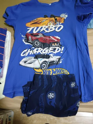 Conjunto Ropa Minecraft Camiseta y Pantalón Corto,