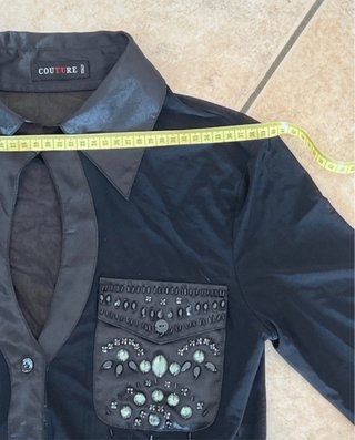 Camicia Tulle e Strass Tg. S