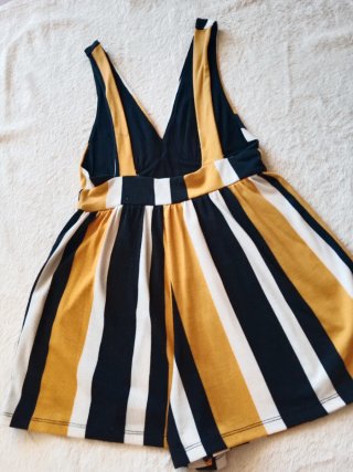 Mono de rayas amarillo y negro