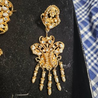 Aderezo Fallera Antiguo Perlas y Oro