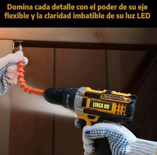 Maletín Taladro Percutor 21V + 2 Baterías