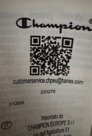 Camiseta Champion Logo Bordado Talla L