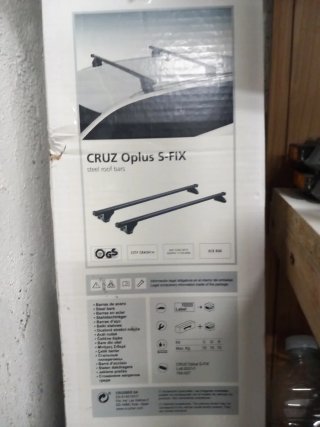 Barras baca acero CRUZ Oplus S-FIX Opel Astra